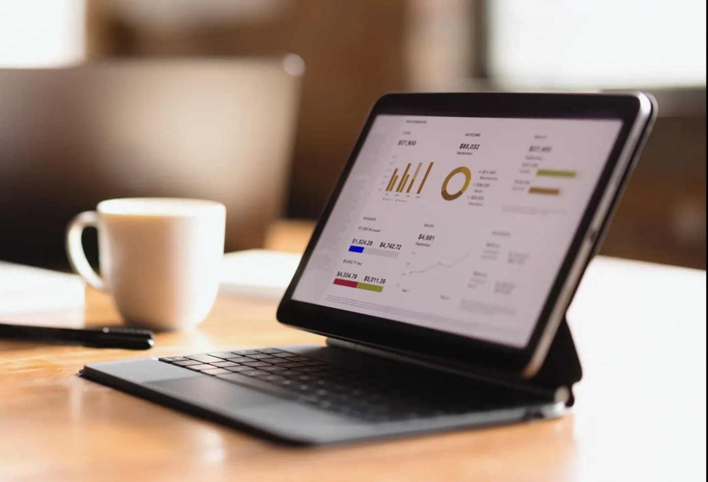 UpKeep fleet management platform on a tablet